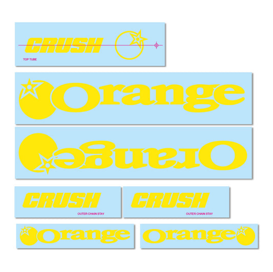 2017/2018 Crush Decal Kit - Orange Bikes