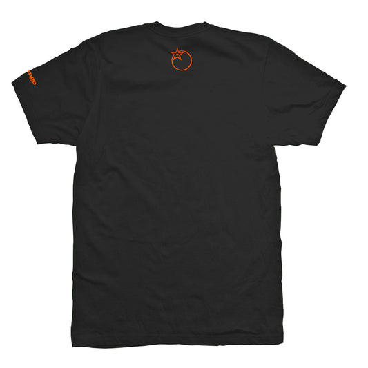 Corporate Tee Black/Orange - Orange Bikes