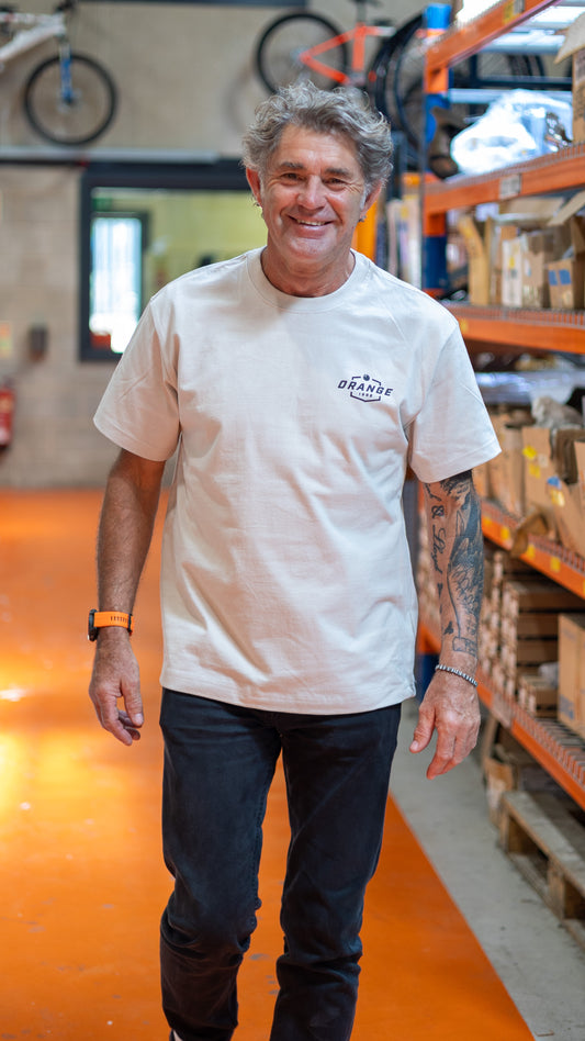 OVERSIZED Dust Tee | ORANGE BIKES STAMP