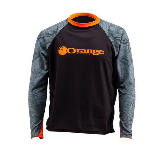 Orange Contour Trail Jersey Long Sleeve (Contour/Grey) - Orange Bikes