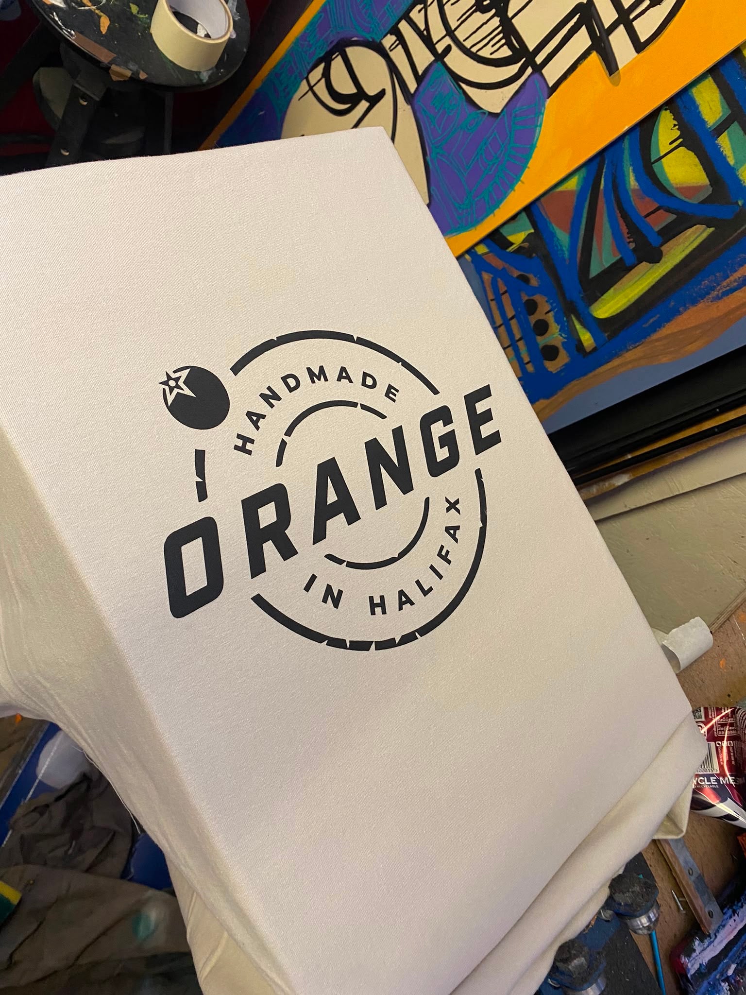 OVERSIZED Dust Tee |  ORANGE BIKES STAMP