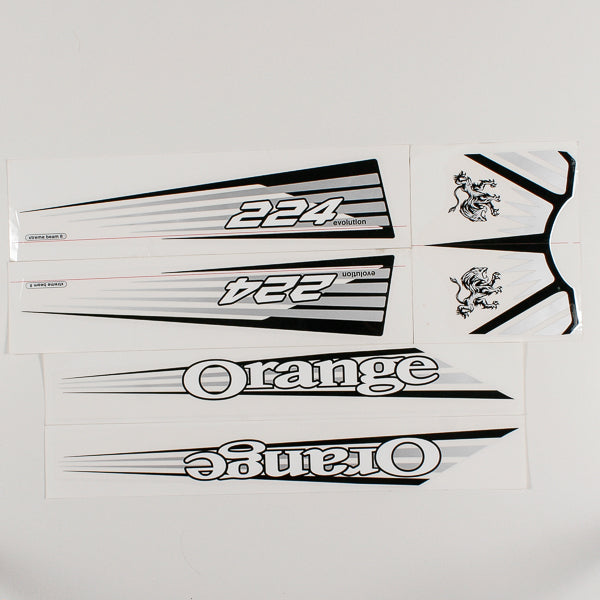 224 Evo Decal Kit 2008 - Orange Bikes