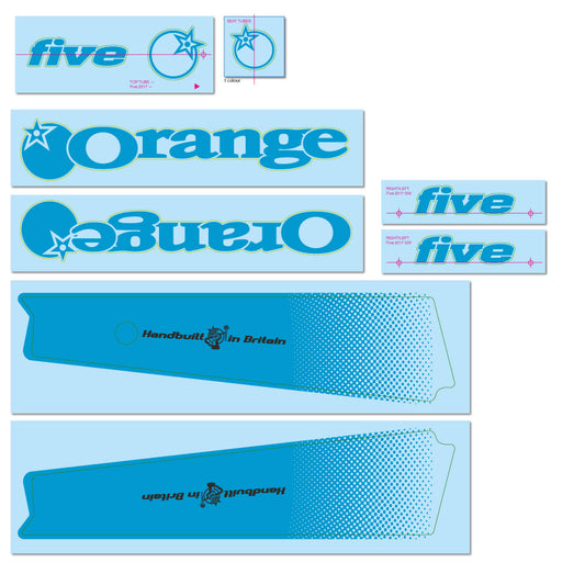 2017/2018 Five Decal Kit - Orange Bikes