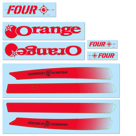 2016/17/18 Four Decal Kit - Orange Bikes