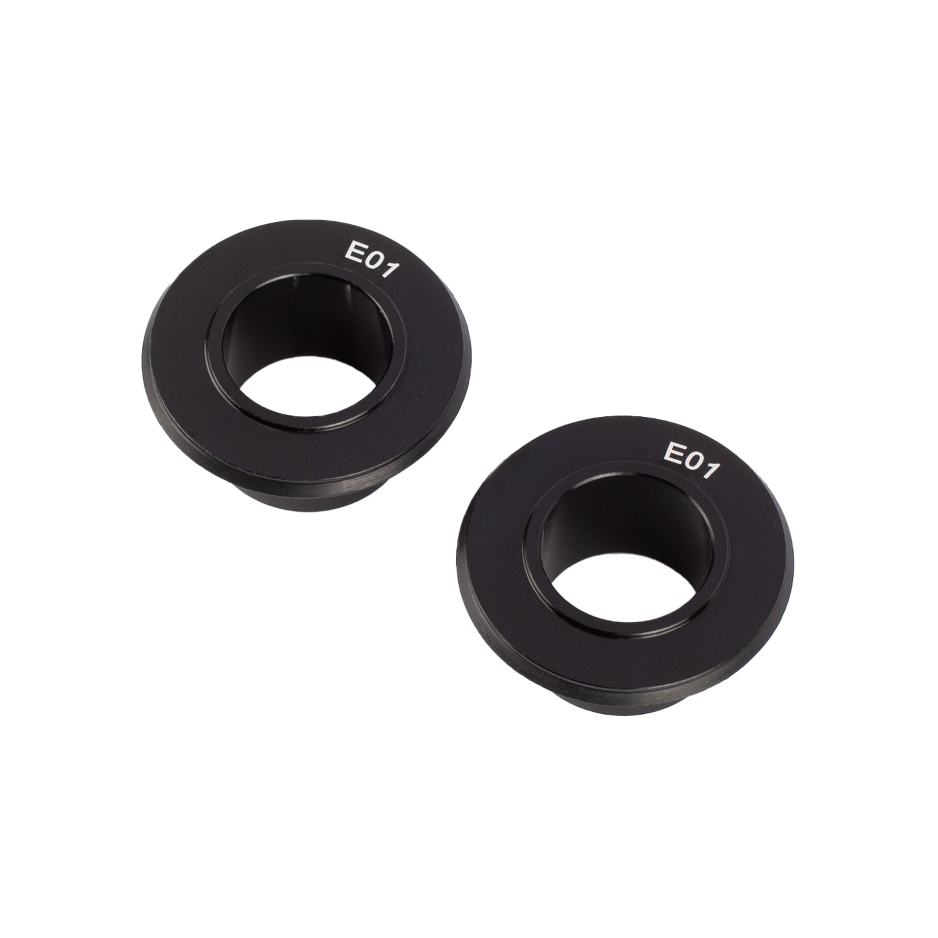 Strange Front Hub End Caps - Orange Bikes