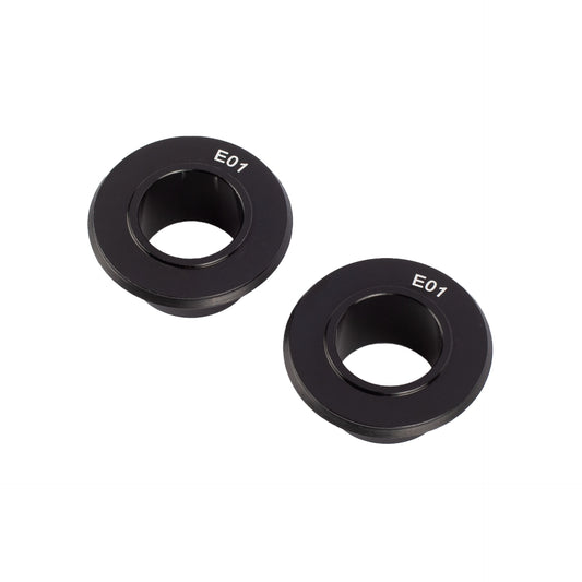 Strange Front Hub End Caps - Orange Bikes