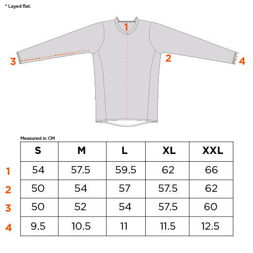 Trail Jersey Long Sleeve - Orange Bikes
