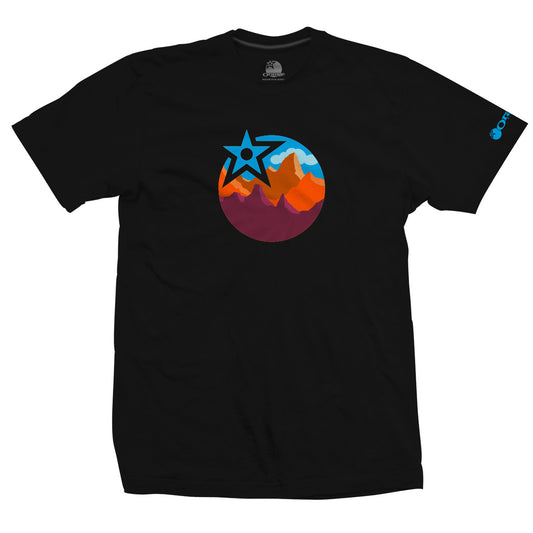 Mountain O Range Tee - Orange Bikes