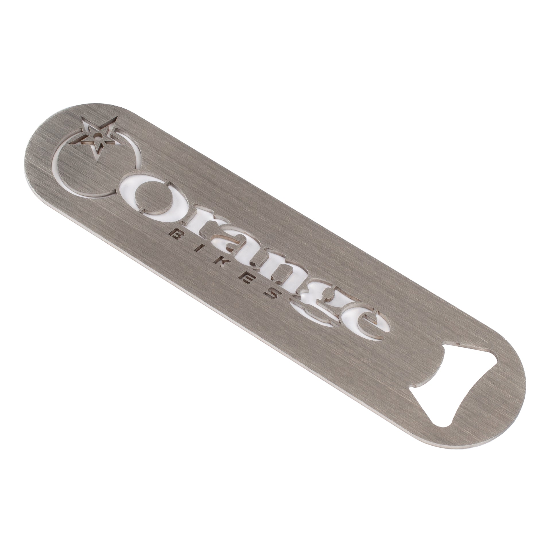 Laser Cut Bottle Opener - Orange Bikes