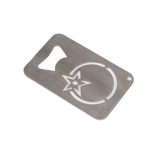 Credit Card Bottle Opener - Orange Bikes