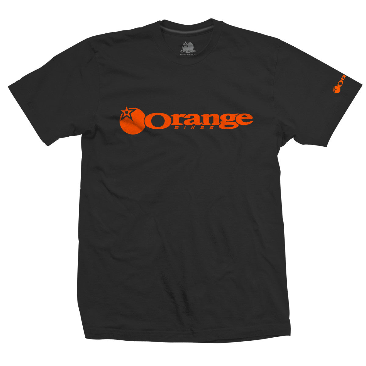 Corporate Tee Black/Orange - Orange Bikes
