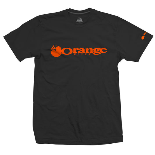 Corporate Tee Black/Orange - Orange Bikes