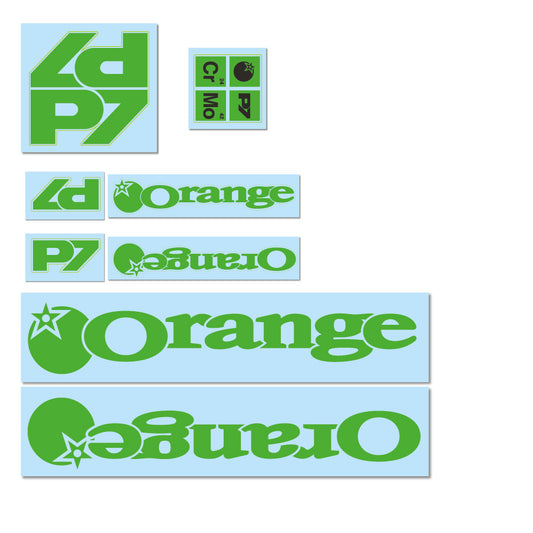 2017/2018 P7 Decal Kit - Orange Bikes
