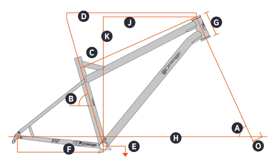 P7 MX Frame - Orange Bikes