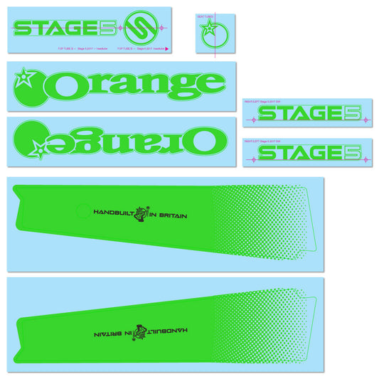 2017/18 Stage 5 Decal Kit - Orange Bikes