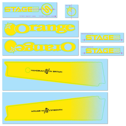 2017/18 Stage 5 Decal Kit - Orange Bikes