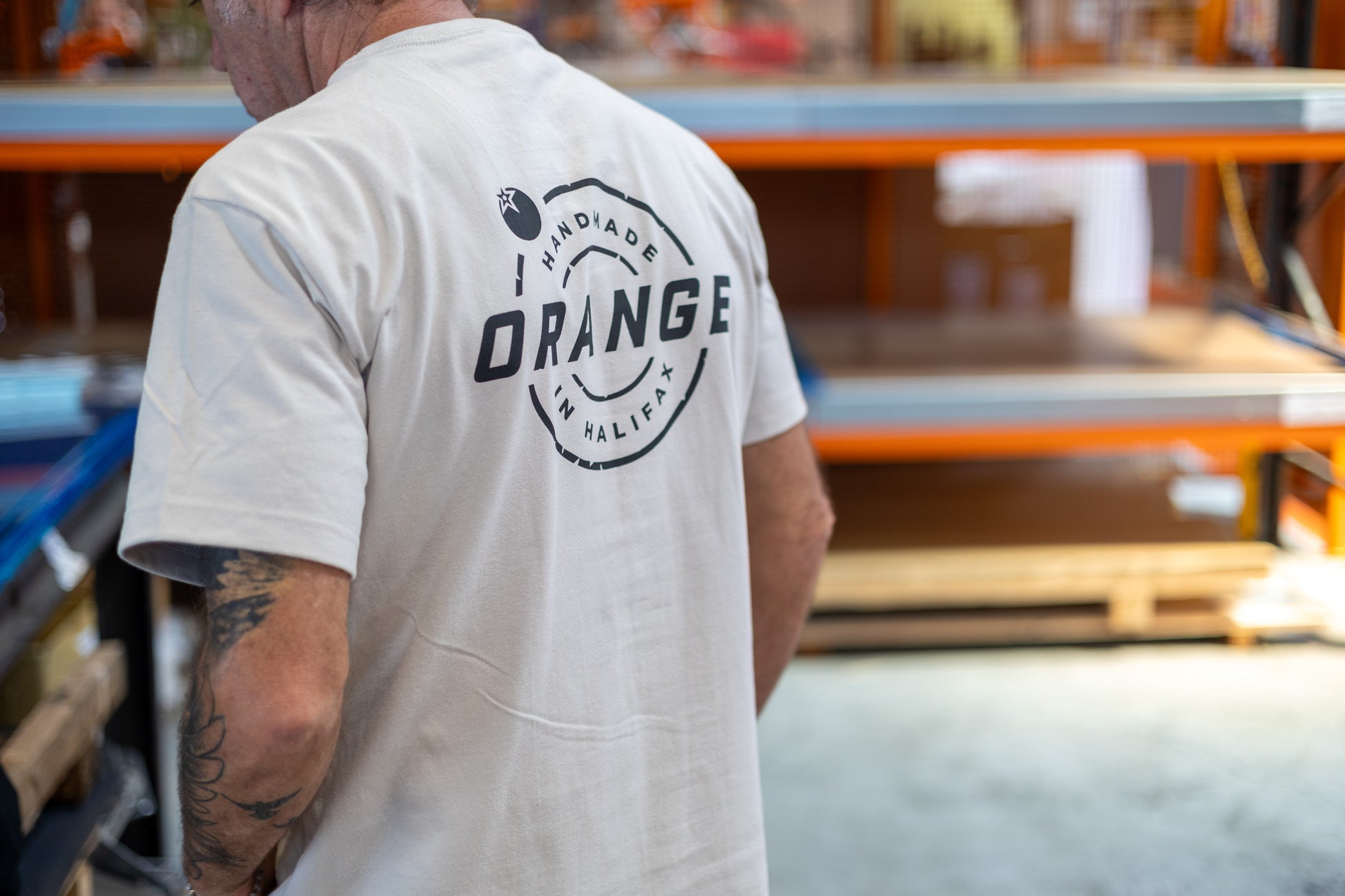 OVERSIZED Dust Tee |  ORANGE BIKES STAMP