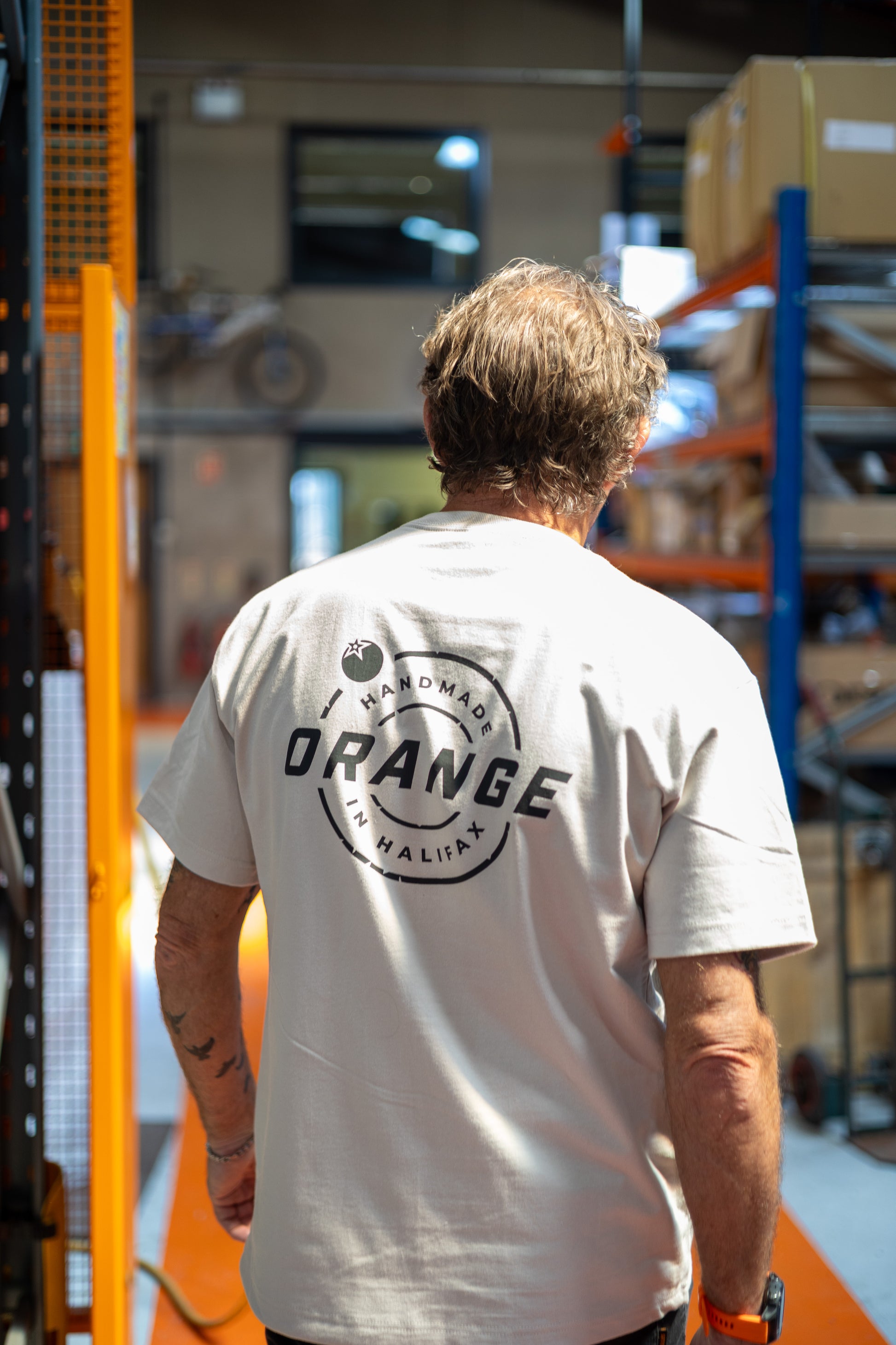 OVERSIZED Dust Tee |  ORANGE BIKES STAMP