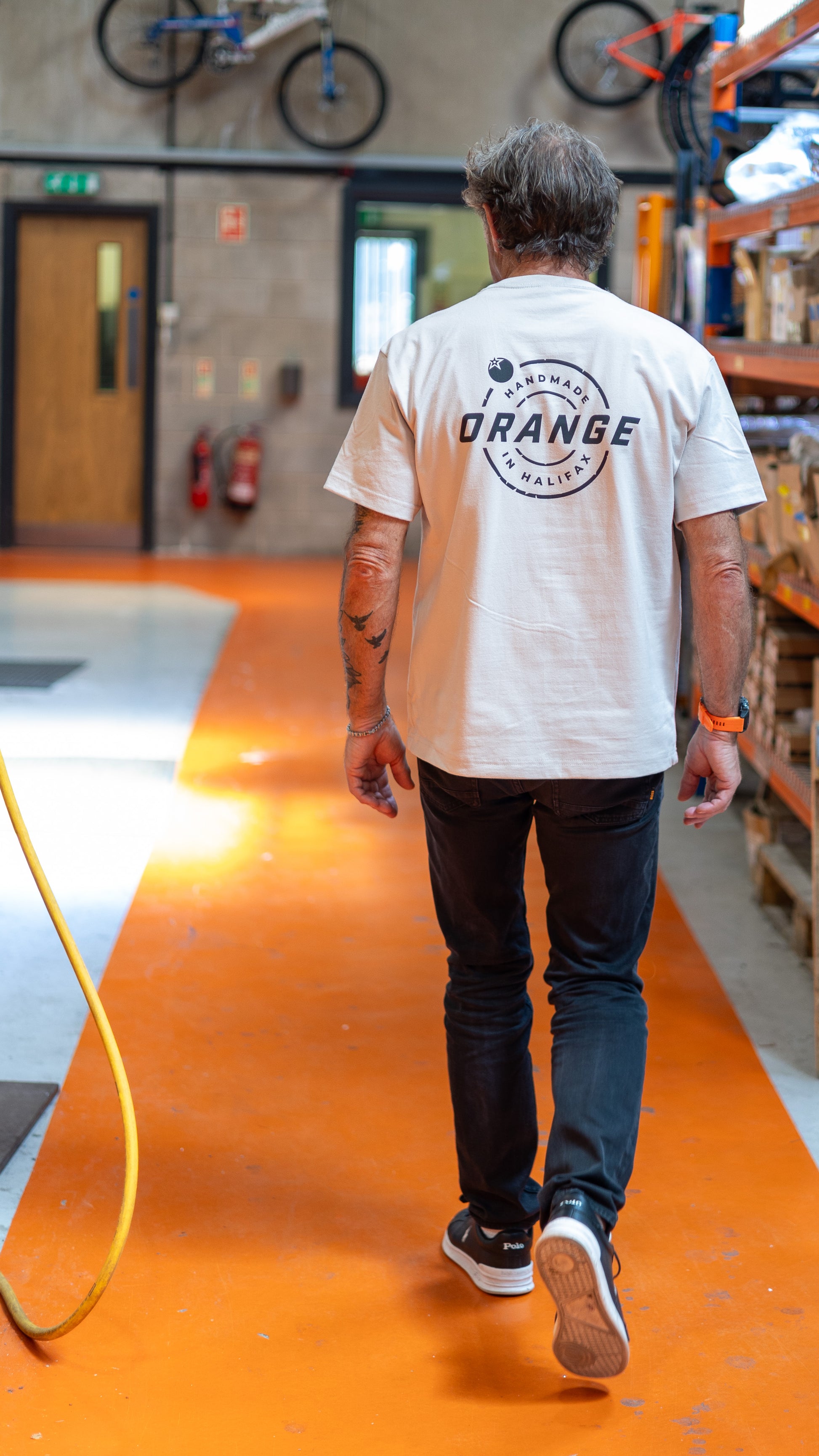 OVERSIZED Dust Tee |  ORANGE BIKES STAMP