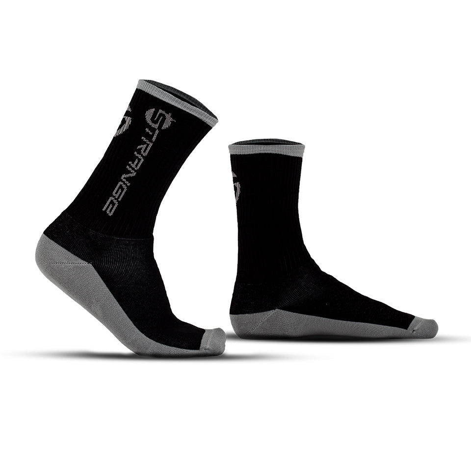 Strange Elite Socks - Grey - Orange Bikes