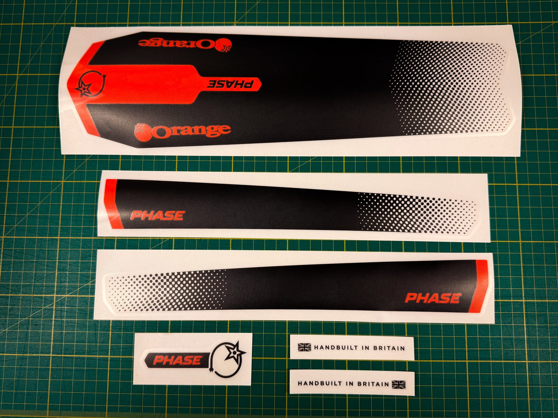 Phase Ebike decals 2020 - Orange Bikes