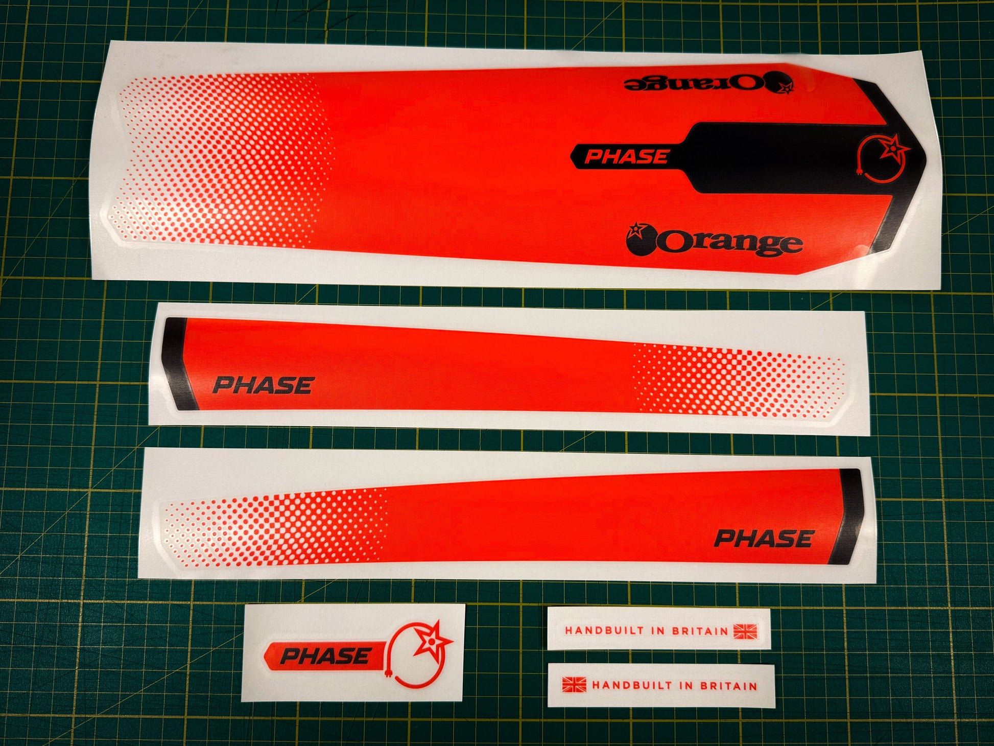 Phase Ebike decals 2020 - Orange Bikes