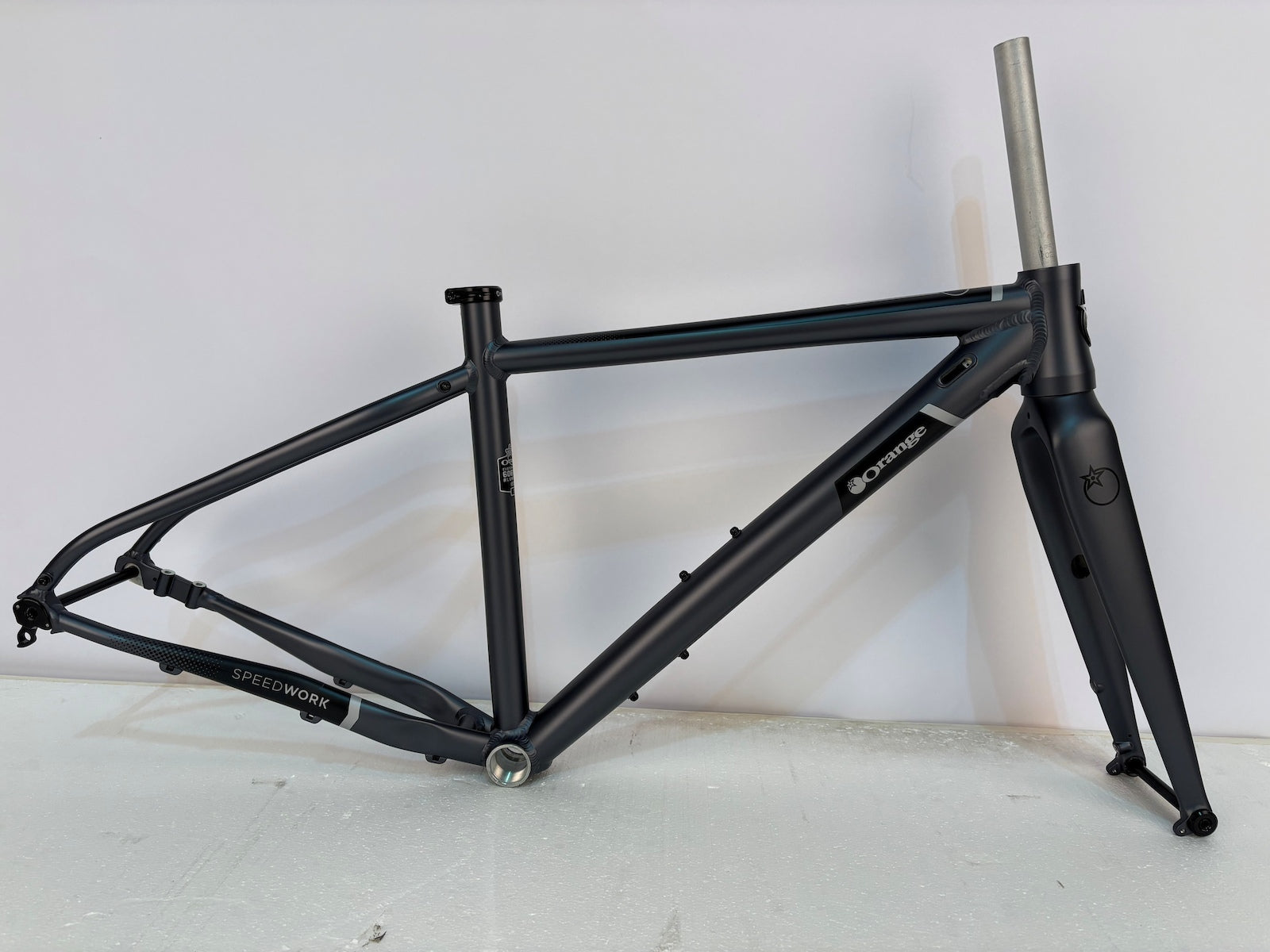 2021 Orange Speedwork Frame & Fork, Small, Charcoal Grey