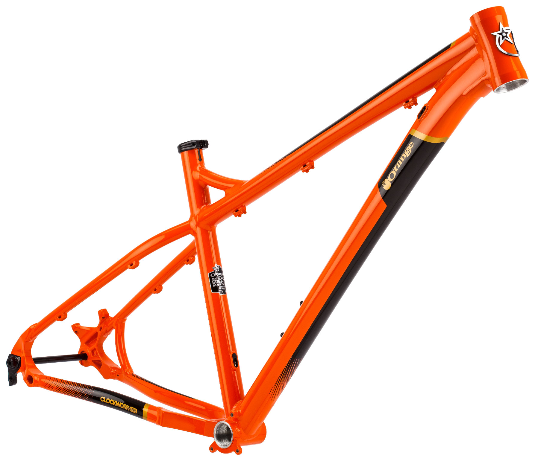 Orange bike shop frame