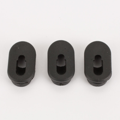 Rubber frame grommets to allow internal gear and brake cable runs