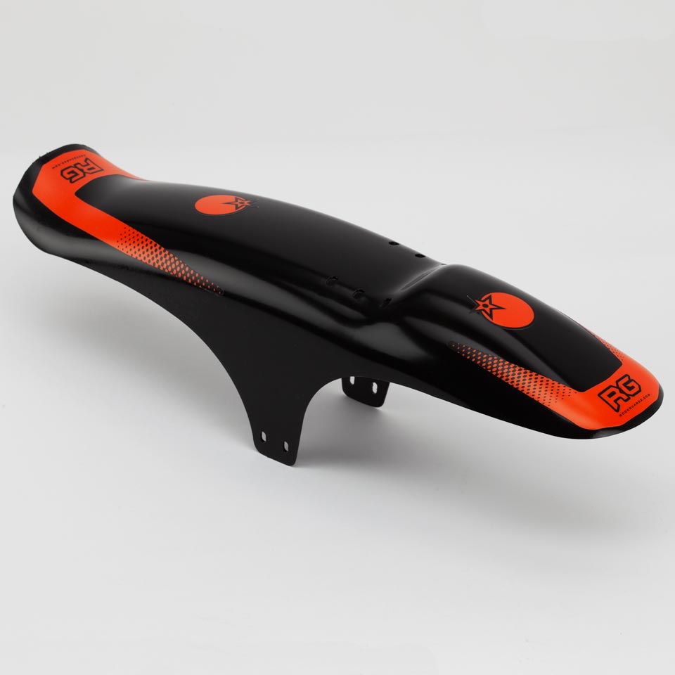 orange bike mudguards